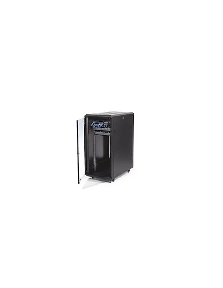 StarTech.com Armario Rack para Servidores 25U 19" 4 Columnas - Rack de Servidores con Cerradura y Seguro - Rack con Ruedas y