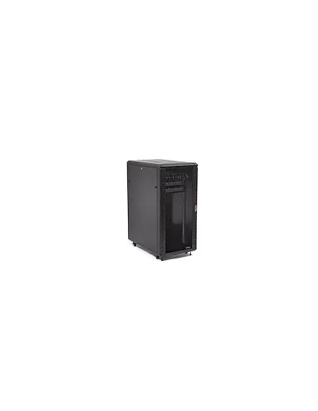StarTech.com Armario Rack para Servidores 25U 19" 4 Columnas - Rack de Servidores con Cerradura y Seguro - Rack con Ruedas y