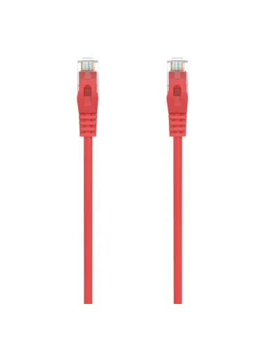 AISENS Cable de Red Latiguillo RJ45 LSZH Cat.6A 500 Mhz UTP AWG24, Rojo, 30CM