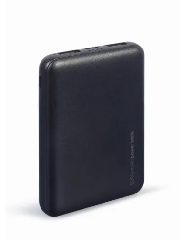 POWERBANK GEMBIRD 5000mAh 1x microUSB A 2x USB-A NEGRO