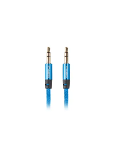 CABLE ESTEREO LANBERG JACK 3.5MM MACHO/JACK 3.5MM MACHO 1M AZUL