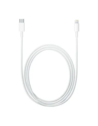 Cable lightning a usb tipo c apple 1m -  macho - macho -  blanco