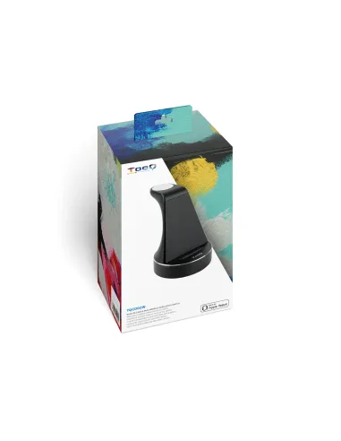 TooQ Base de Carga Inalámbrica para Apple Watch y iPhone Smartphone, Negro