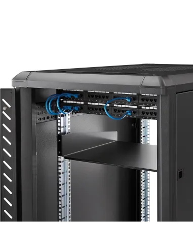 StarTech.com Estante 2U Bandeja Estándar para Armario Rack Universal de Servidores de 19 Pulgadas - de Acero de Servicio Pesado