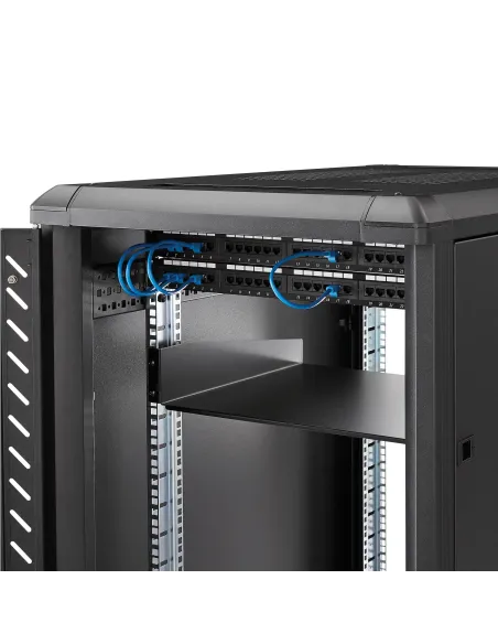 StarTech.com Estante 2U Bandeja Estándar para Armario Rack Universal de Servidores de 19 Pulgadas - de Acero de Servicio Pesado