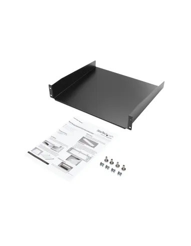 StarTech.com Estante 2U Bandeja Estándar para Armario Rack Universal de Servidores de 19 Pulgadas - de Acero de Servicio Pesado