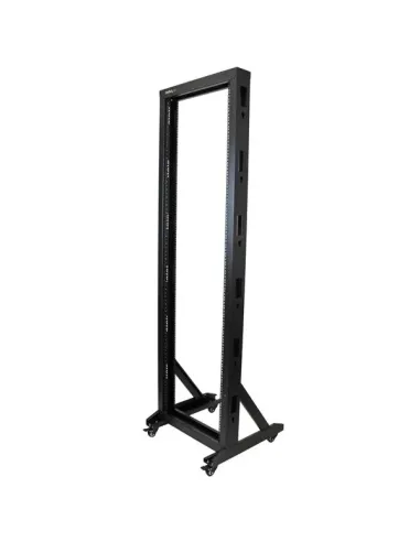 StarTech.com Rack 42U de Marco Abierto de 2 Columnas para Servidores - Rack de Dos Columnas de 19 Pulgadas con Ruedas para