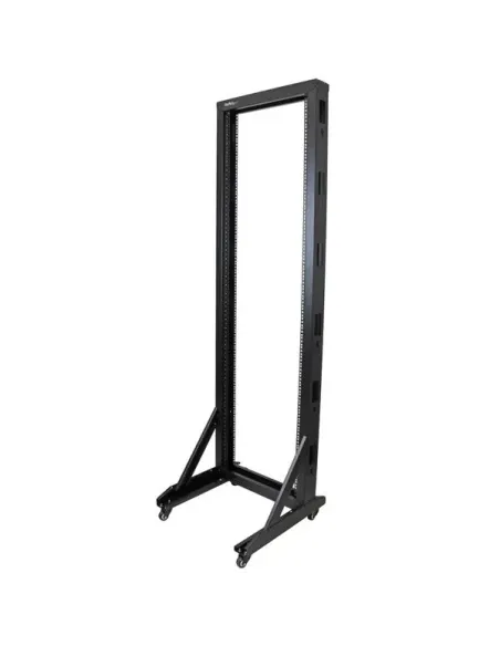 StarTech.com Rack 42U de Marco Abierto de 2 Columnas para Servidores - Rack de Dos Columnas de 19 Pulgadas con Ruedas para