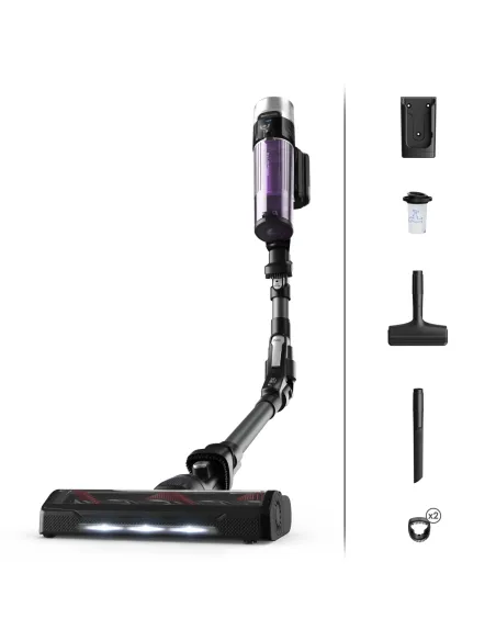 Rowenta RH2038 Aspiradora escoba 2 en 1 Batería Secar Sin bolsa 0,4 L 250 W Negro, Púrpura