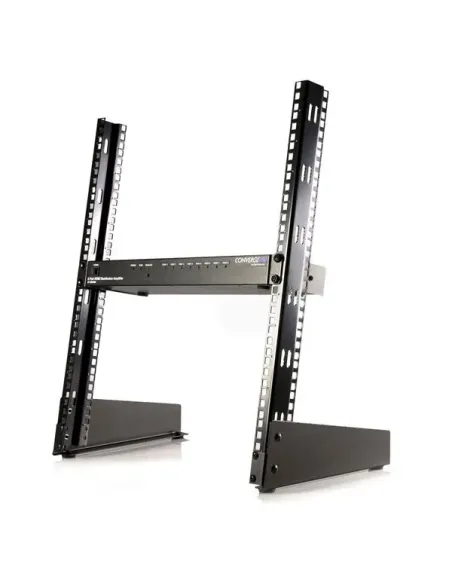 StarTech.com Rack de Sobremesa de Marco Abierto 12U de 19" - Rack de 2 Columnas para Equipos de Panel de