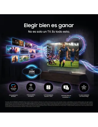 Samsung TV 75" Mini LED M72H 4K Vision AI Smart TV 2026