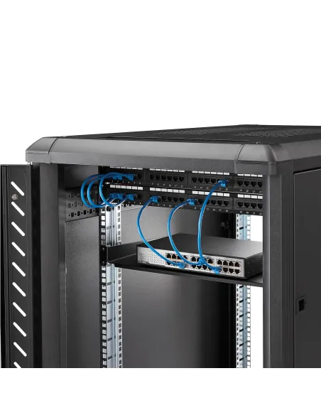 StarTech.com Bandeja Estante de 1U para Armario Rack de Servidores - de 10 Pulgadas (254mm) de Profundidad - en Acero de