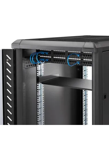 StarTech.com Bandeja Estante de 1U para Armario Rack de Servidores - de 10 Pulgadas (254mm) de Profundidad - en Acero de