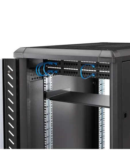 StarTech.com Bandeja Estante de 1U para Armario Rack de Servidores - de 10 Pulgadas (254mm) de Profundidad - en Acero de