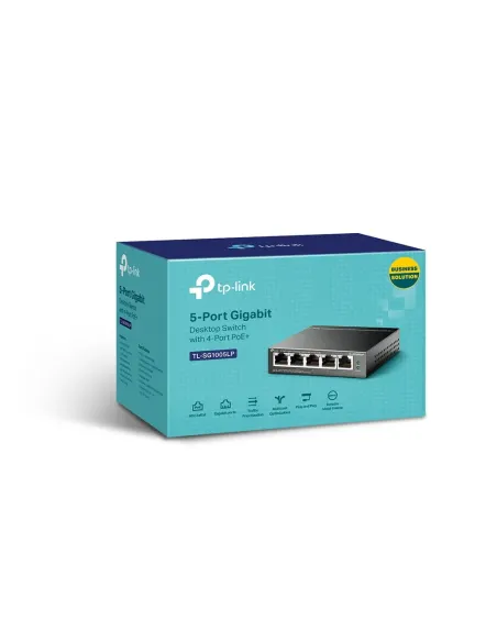 TP-Link TL-SG1005LP switch No administrado Gigabit Ethernet (10 100 1000) Energía sobre Ethernet (PoE) Negro