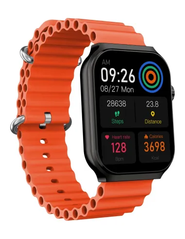 Celly TRAINERULTRABK Relojes inteligentes y deportivos 5,13 cm (2.02") Digital 320 x 320 Pixeles Pantalla táctil Negro