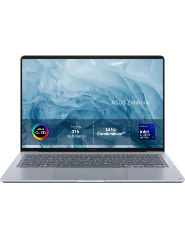 ASUS Zenbook 14 OLED UX3480AA-U1537 - Ordenador Portátil " WUXGA (Intel Core Ultra 7 355, 16GB RAM, 512GB SSD, Graphics, Sin