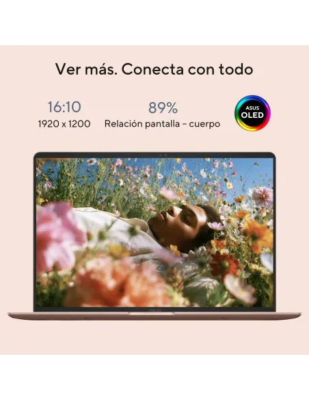 ASUS Zenbook 14 OLED UX3480AA-U1537 - Ordenador Portátil " WUXGA (Intel Core Ultra 7 355, 16GB RAM, 512GB SSD, Graphics, Sin