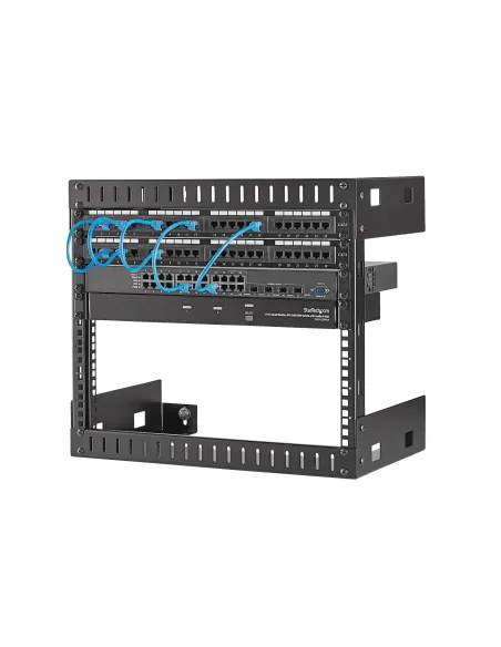 StarTech.com Rack de Servidores Abierto de 8U de Pared - de 19 Pulgadas - de 2 Columnas - con 12 Pulgadas de Profundidad - para