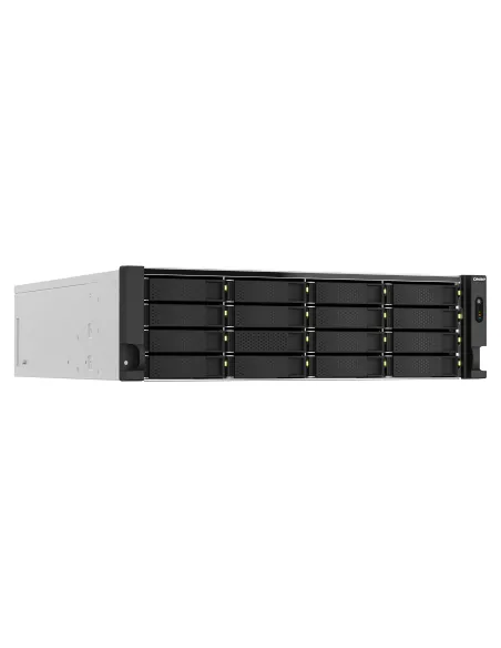 QNAP TS-H2287XU-RP NAS Bastidor (3U) Intel Xeon E E-2378 64 GB DDR4 0 TB QuTS hero Negro, Blanco