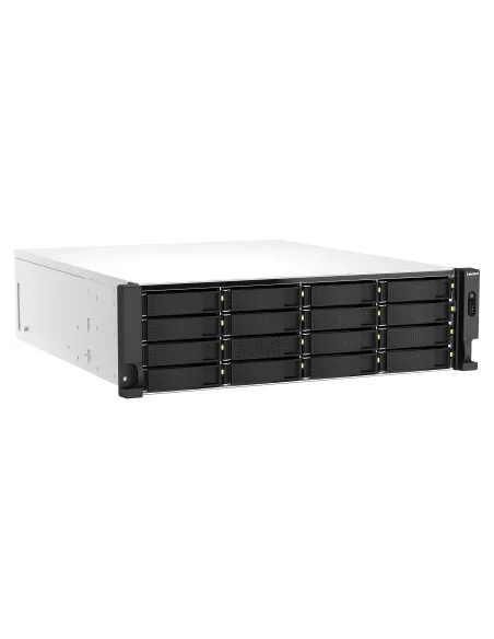 QNAP TS-H2287XU-RP NAS Bastidor (3U) Intel Xeon E E-2378 64 GB DDR4 0 TB QuTS hero Negro, Blanco