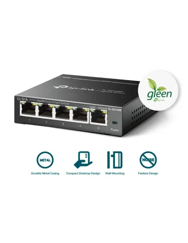 TP-Link TL-SG105E switch Gestionado L2 Gigabit Ethernet (10 100 1000) Negro