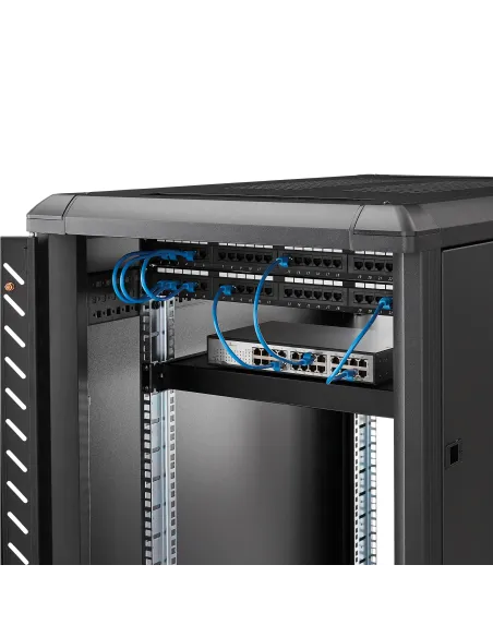 StarTech.com Estante Ajustable 1U para Rack de Servidores - 150kg - Bandeja Universal de 19 Pulgadas Ajustable de 49,5 a 96,5cm