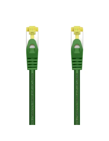 AISENS Cable De Red Latiguillo RJ45 LSZH Cat.7 600 MHz S/FTP PIMF AWG26, Verde, 0.5 m