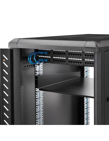 StarTech.com Estante Bandeja 2U 22in (558,8mm) de Profundidad Fija para Armario Rack Universal de Servidores - de Acero de