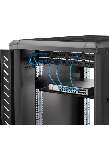 StarTech.com Estante Bandeja 2U 22in (558,8mm) de Profundidad Fija para Armario Rack Universal de Servidores - de Acero de
