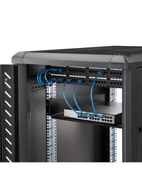 StarTech.com Estante Bandeja 2U 22in (558,8mm) de Profundidad Fija para Armario Rack Universal de Servidores - de Acero de