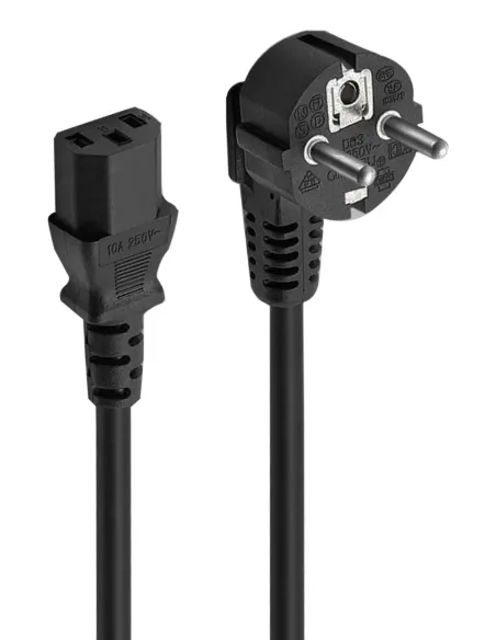 Ewent EC1920 cable de transmisión Negro 1,5 m Enchufe tipo F C13 acoplador