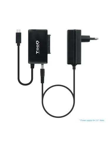 TooQ TQHDA-02C base de conexión para disco duro USB 3.2 Gen 1 (3.1 Gen 1) Type-C Negro