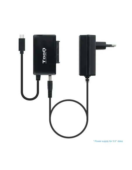TooQ TQHDA-02C base de conexión para disco duro USB 3.2 Gen 1 (3.1 Gen 1) Type-C Negro