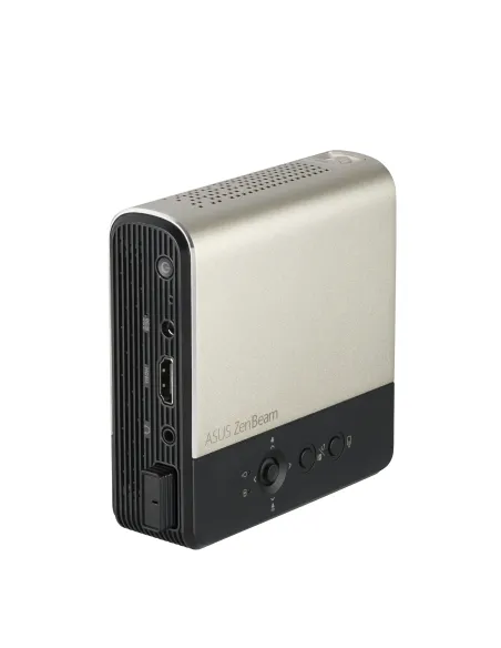 ASUS ZenBeam E2 videoproyector Proyector de alcance estándar 300 lúmenes ANSI DLP WVGA (854x480) Negro, Oro