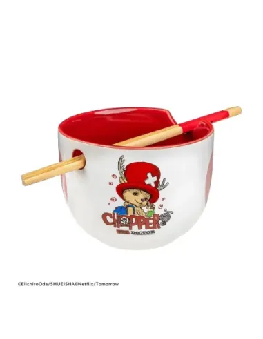 Tazon de ramen y palillos cinereplicas one piece netflix tony tony chopper