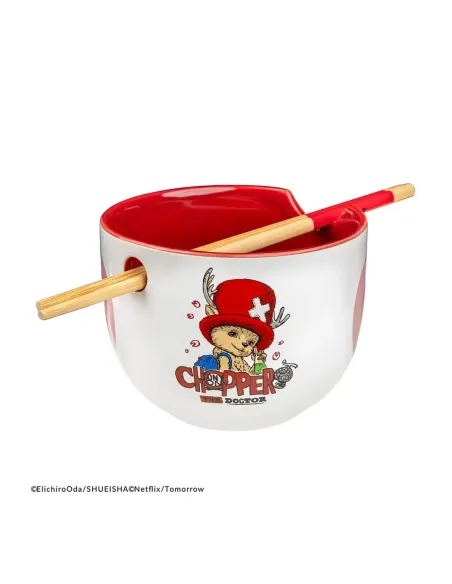 Tazon de ramen y palillos cinereplicas one piece netflix tony tony chopper