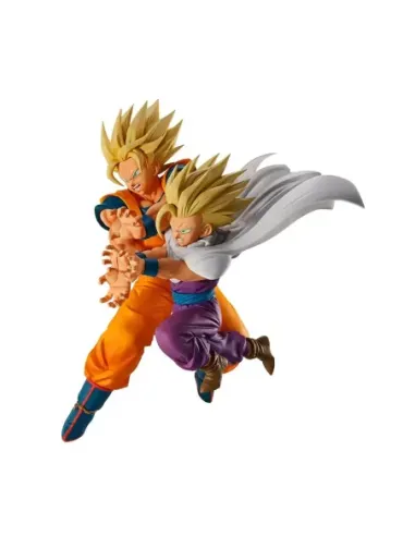 Figura ichibansho dragon ball son goku & son gohan (spectacle battle) 18cm