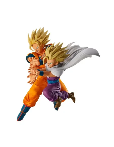 Figura ichibansho dragon ball son goku & son gohan (spectacle battle) 18cm