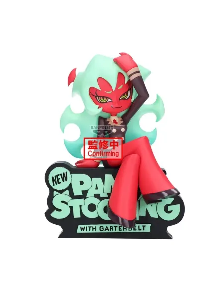 Figura banpresto new panty & stocking with garterbelt monitor top figz scanty 12cm