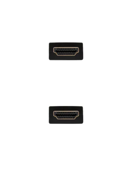 Nanocable Cable HDMI V2.0 4K@60Hz 18Gbps A M-A M, 2 m, Negro