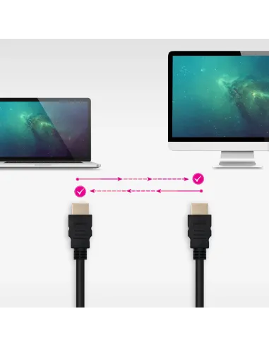 Nanocable Cable HDMI V2.0 4K@60Hz 18Gbps A M-A M, 2 m, Negro