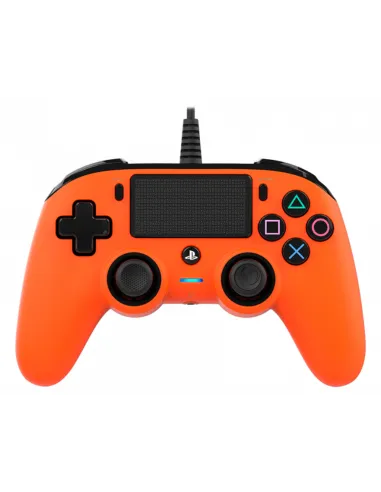 Nacon Mando oficial PS con cable naranja ps4