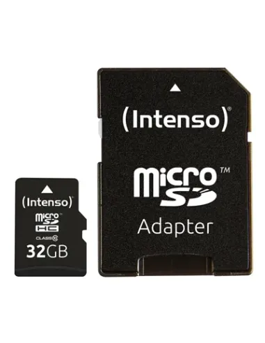 Tarjeta micro sd intenso 32gb cl10 + adaptador sd