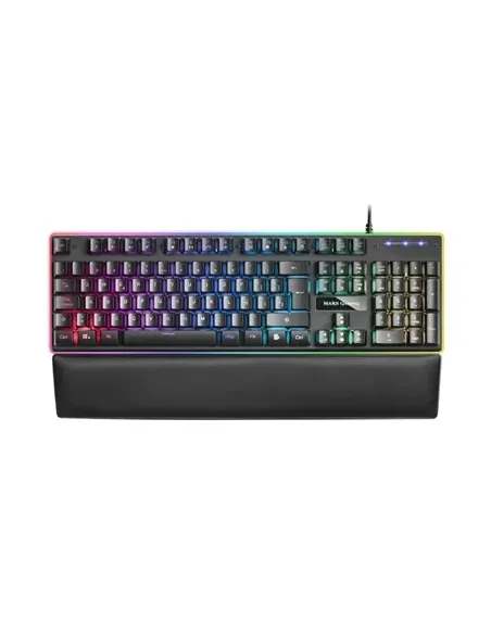 Mars Gaming MK320ES Teclado Gaming H-Mech 13 Modos RGB y Halo Reposamuñecas Acolchado Antighosting Idioma Español