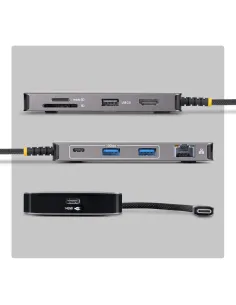 StarTech.com Adaptador Multipuertos USB-C - Mini Dock Tipo C para Portátiles Dell, HP y Lenovo - HDMI 4K 60Hz - PD 140W - Hub 2