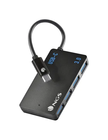 NGS WONDER IHUB4 USB 3.2 Gen 1 (3.1 Gen 1) Type-A 480 Mbit s Negro