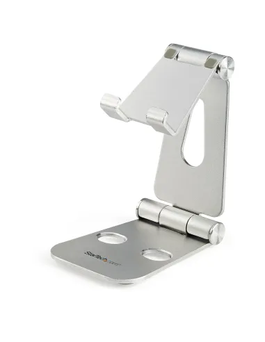 StarTech.com Base para Móvil y Tablet - Soporte Plegable Universal para Dispositivos Móviles - Base Plegable Ergonómica
