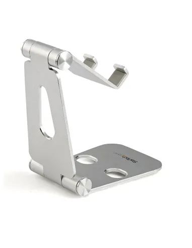 StarTech.com Base para Móvil y Tablet - Soporte Plegable Universal para Dispositivos Móviles - Base Plegable Ergonómica