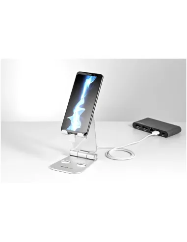 StarTech.com Base para Móvil y Tablet - Soporte Plegable Universal para Dispositivos Móviles - Base Plegable Ergonómica